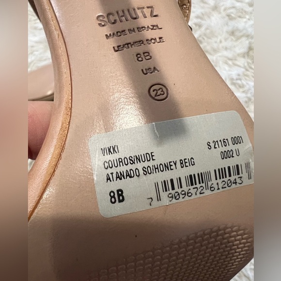 Schutz Vikky Wrap sandal - Size 8 - honey beige - Picture 8 of 11
